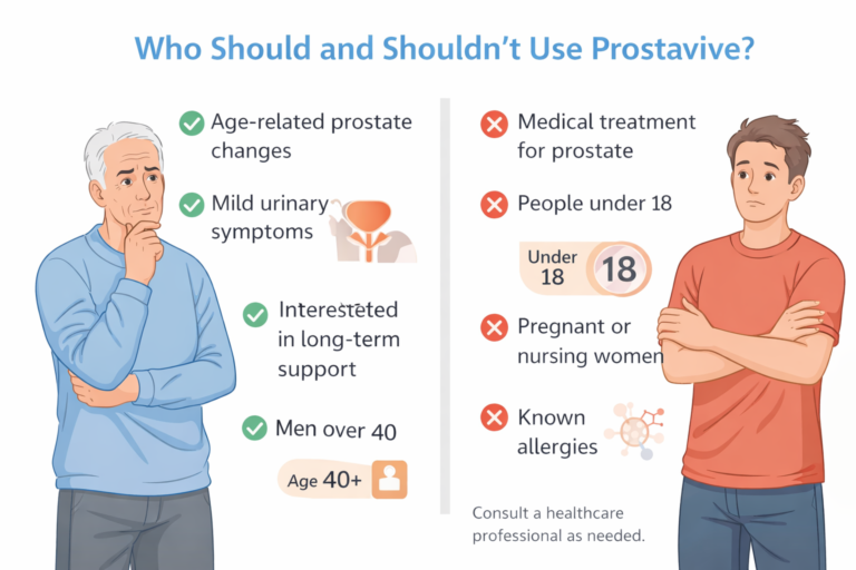 who should use prostavive for age related prostate support
